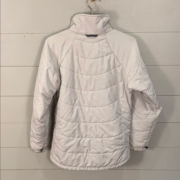 Columbia white puffer quilted zip up jacket Womans size medium - Picture 9 of 12